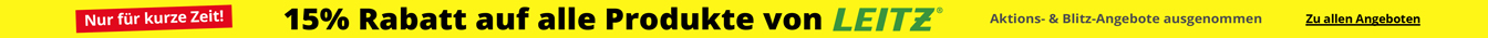 15% Rabatt auf alles von Leitz