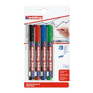 4 edding Whiteboard-Marker 360 farbsortiert 4 edding Whiteboard-Marker 360 farbsortiert