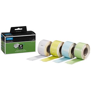 4x 130 DYMO Etiketten S0722380 farbig sortiert 4x 130 DYMO Etiketten S0722380 farbig sortiert