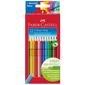 12 FABER-CASTELL Colour GRIP Buntstifte farbsortiert 12 FABER-CASTELL Colour GRIP Buntstifte farbsortiert