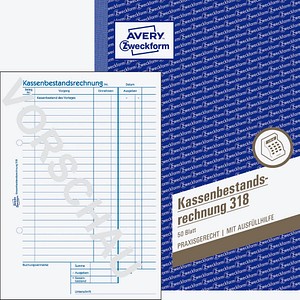 Formularbuch 318 Kassenbericht/Bestandsrechnung Formularbuch 318 Kassenbericht/Bestandsrechnung