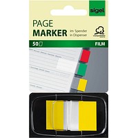 50 sigel Haftmarker gelb im Spender 50 sigel Haftmarker gelb im Spender