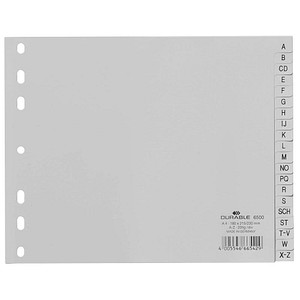 Register A4 A-Z grau 20-teilig Register A4 A-Z grau 20-teilig