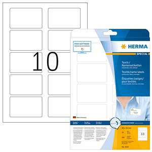 200 HERMA Namensetiketten 4514 weiß 200 HERMA Namensetiketten 4514 weiß